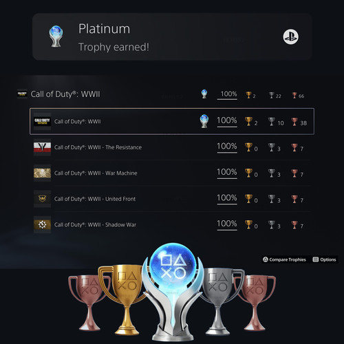 Wwii trofeo platino - trofeo, tutti